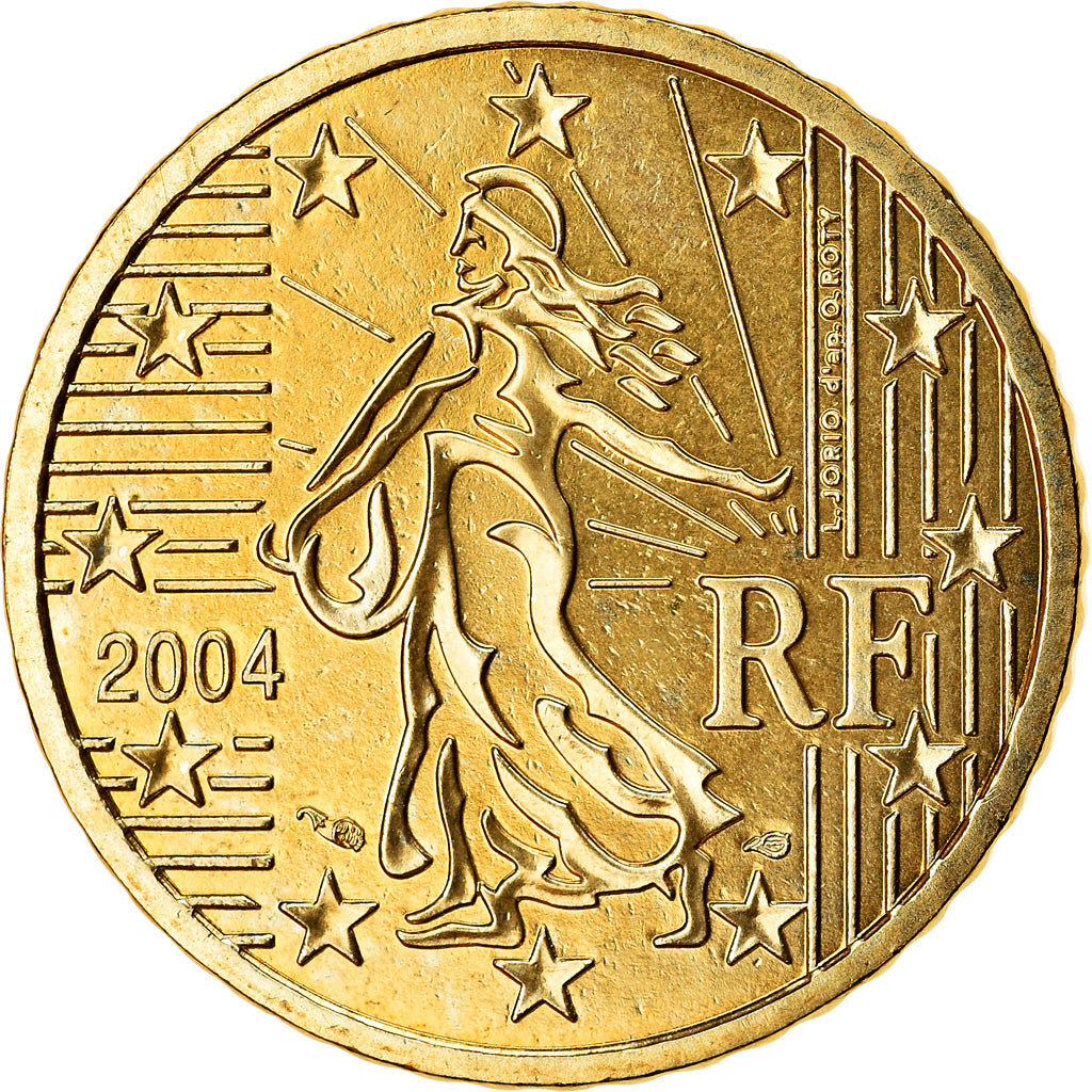 France, 50 Euro Cent, 2004, BU, FDC, Laiton, Gadoury:6., KM:1287