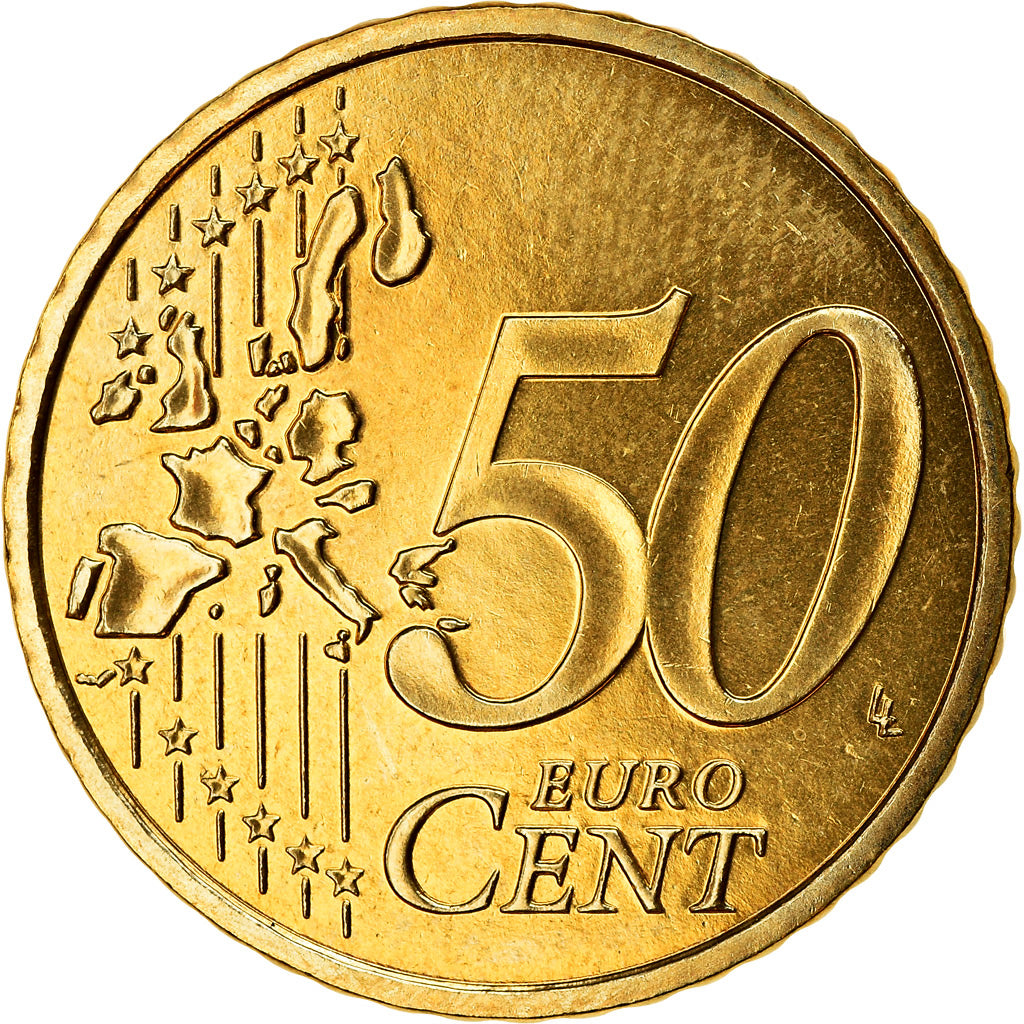 France, 50 Euro Cent, 2004, BU, FDC, Laiton, Gadoury:6., KM:1287