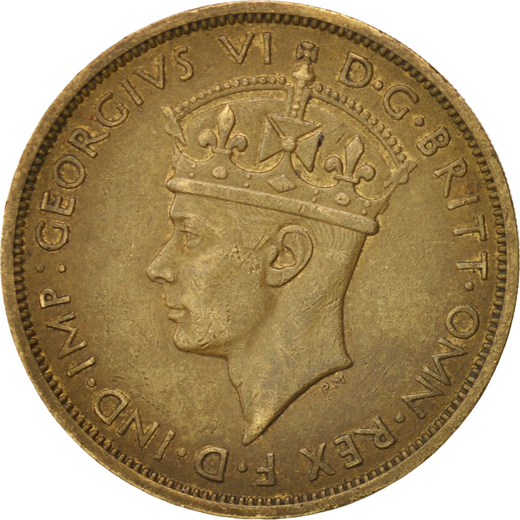 BRITISH WEST AFRICA, George VI, 2 Shillings, 1938, AU(50-53),Nickel-brass, KM 24
