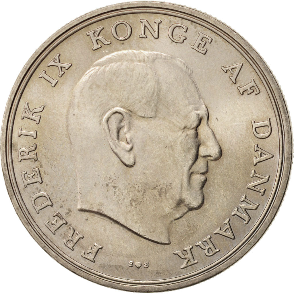 Denmark, Frederik IX, 5 Kroner,1972,Copenhagen,AU(55-58),Copper-nickelKM 853.2
