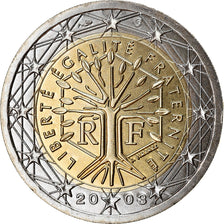 France, 2 Euro, 2003, BU, MS(65-70), Bi-Metallic, Gadoury:8., KM:1289