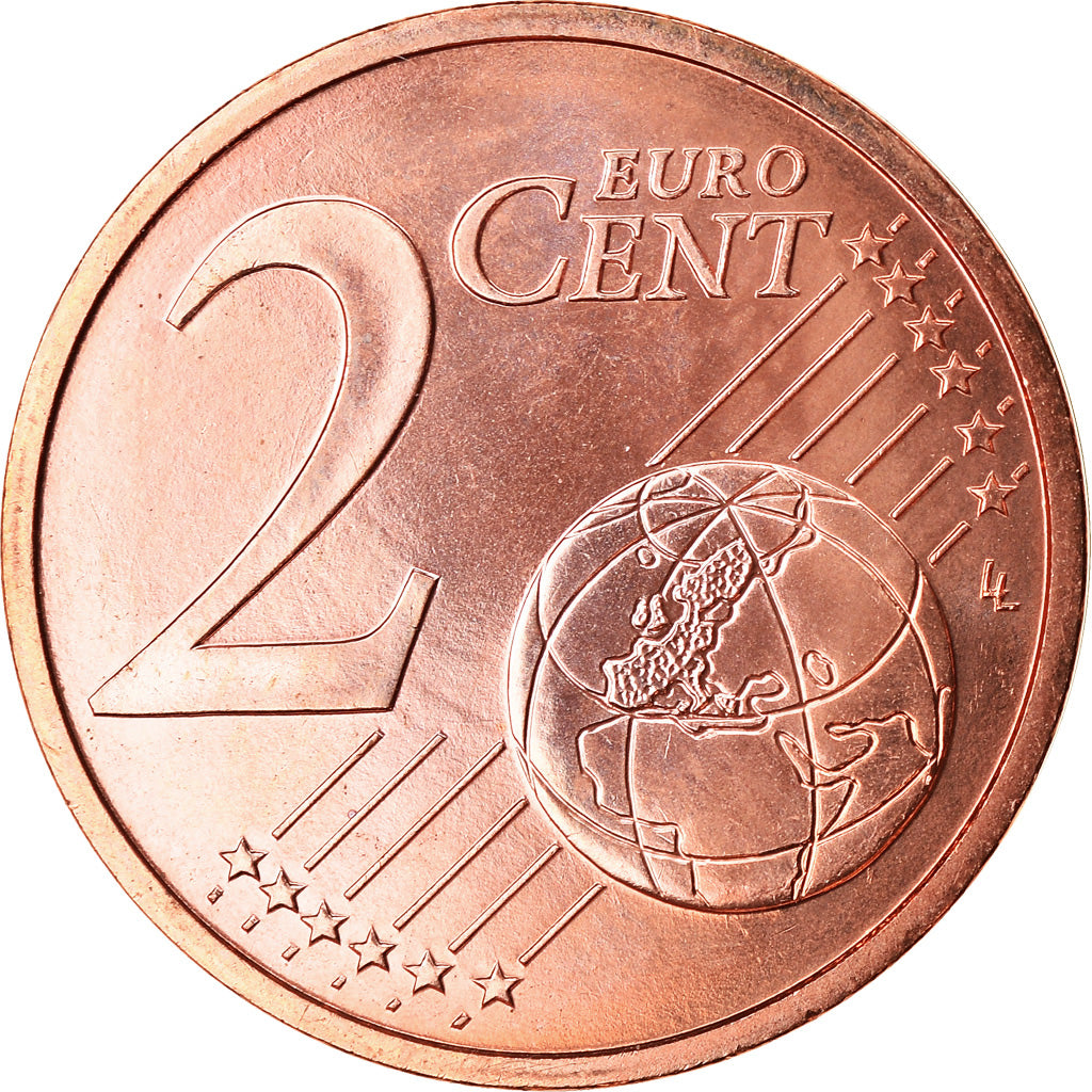 Frankrijk, 2 Euro Cent, 2005, BU, FDC, Copper Plated Steel, KM:1283