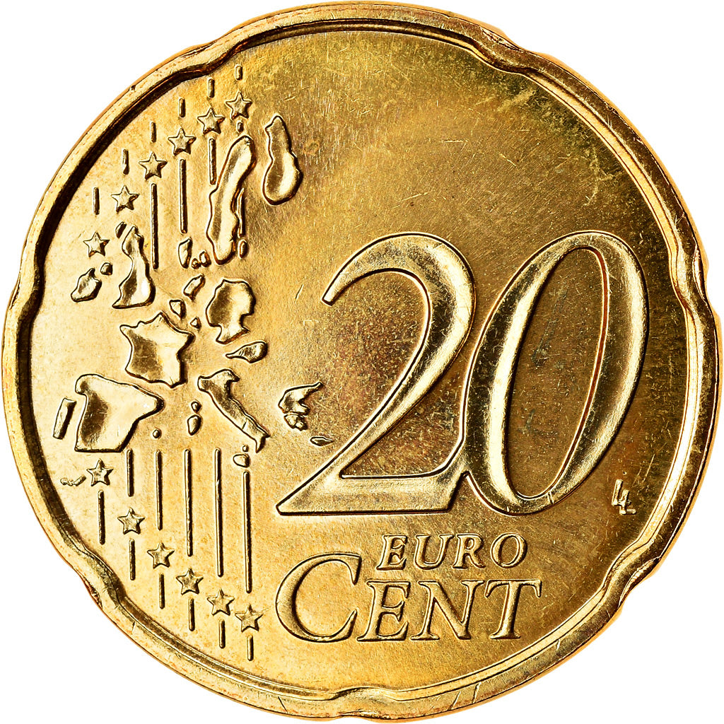 France, 20 Euro Cent, 2005, BU, FDC, Laiton, Gadoury:5., KM:1286