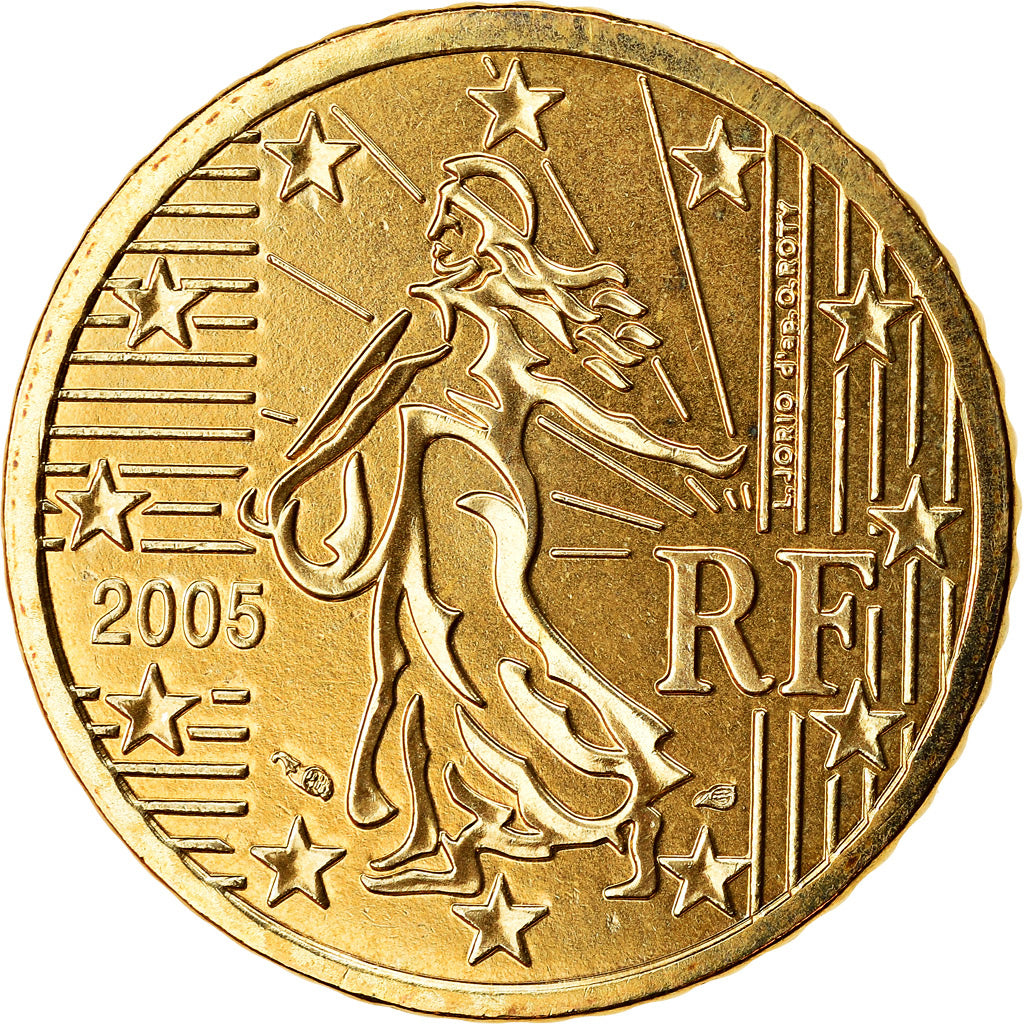 Frankreich, 50 Euro Cent, 2005, BU, STGL, Messing, Gadoury:5., KM:1287