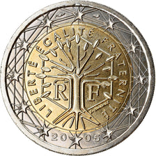 Francja, 2 Euro, 2005, BU, MS(65-70), Bimetaliczny, Gadoury:8., KM:1289
