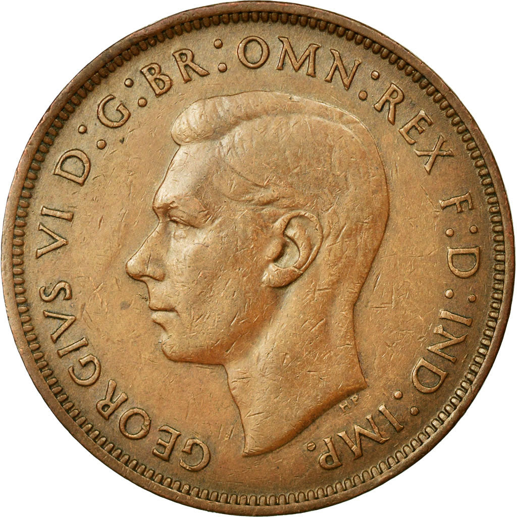 Coin, Great Britain, George VI, Penny, 1945, EF(40-45), Bronze, KM:845
