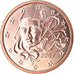France, Euro Cent, 2007, BU, FDC, Copper Plated Steel, Gadoury:1, KM:1282