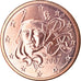 Francja, 5 Euro Cent, 2007, Paris, BU, MS(65-70), Miedź platerowana stalą