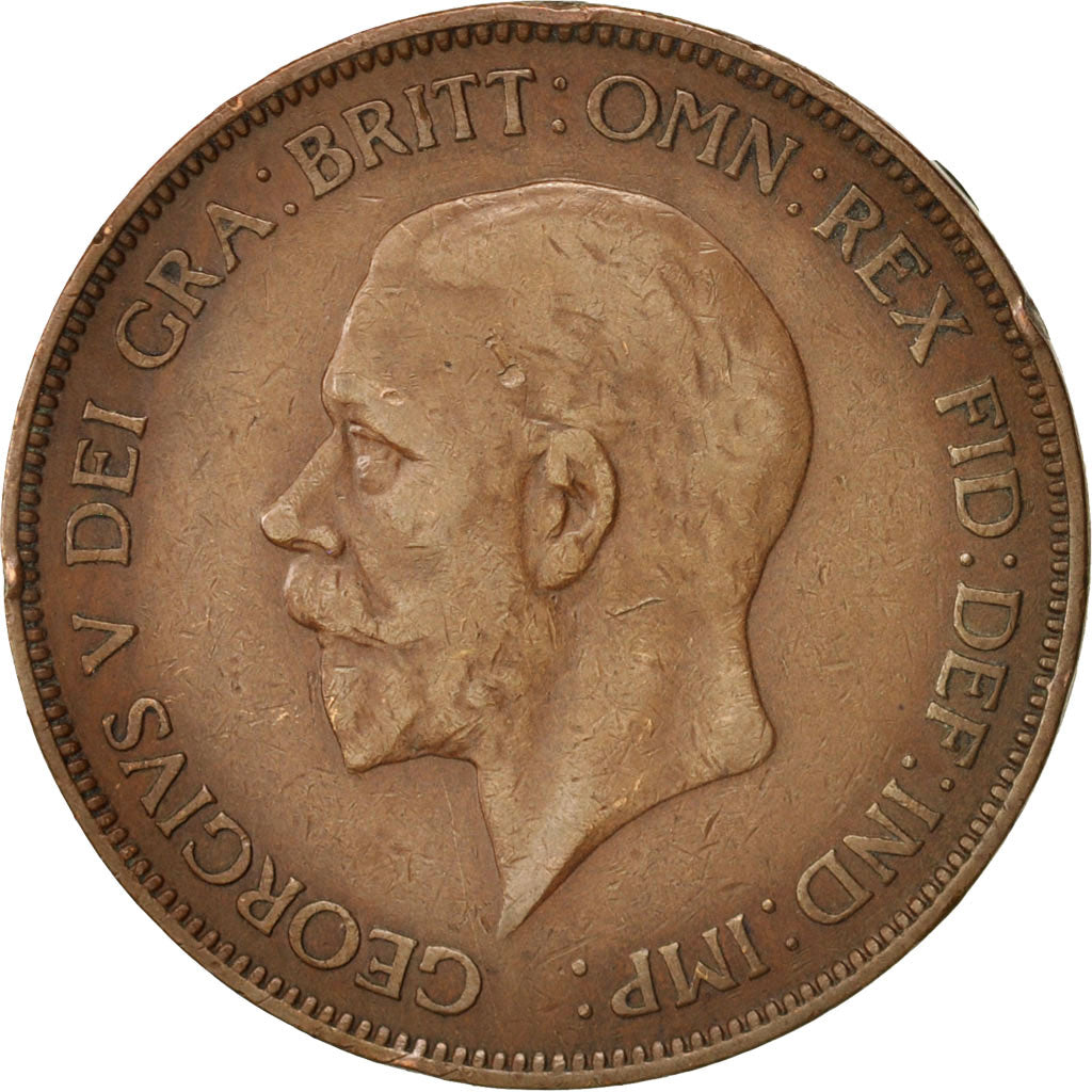 Great Britain, George V, Penny, 1932, EF(40-45), Bronze, KM:838