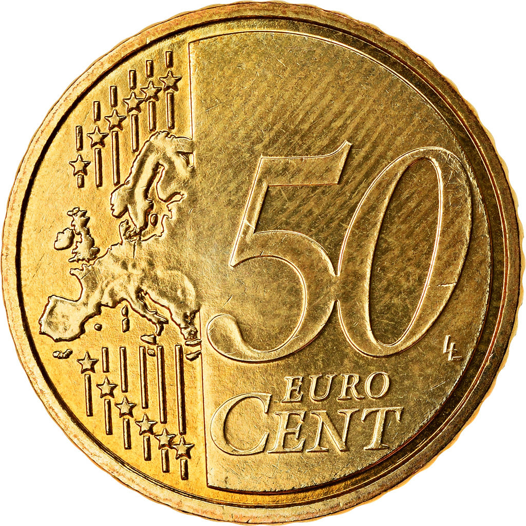 France, 50 Euro Cent, 2007, BU, MS(65-70), Brass, Gadoury:6a., KM:1412
