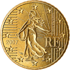 France, 50 Euro Cent, 2007, BU, MS(65-70), Brass, Gadoury:6a., KM:1412