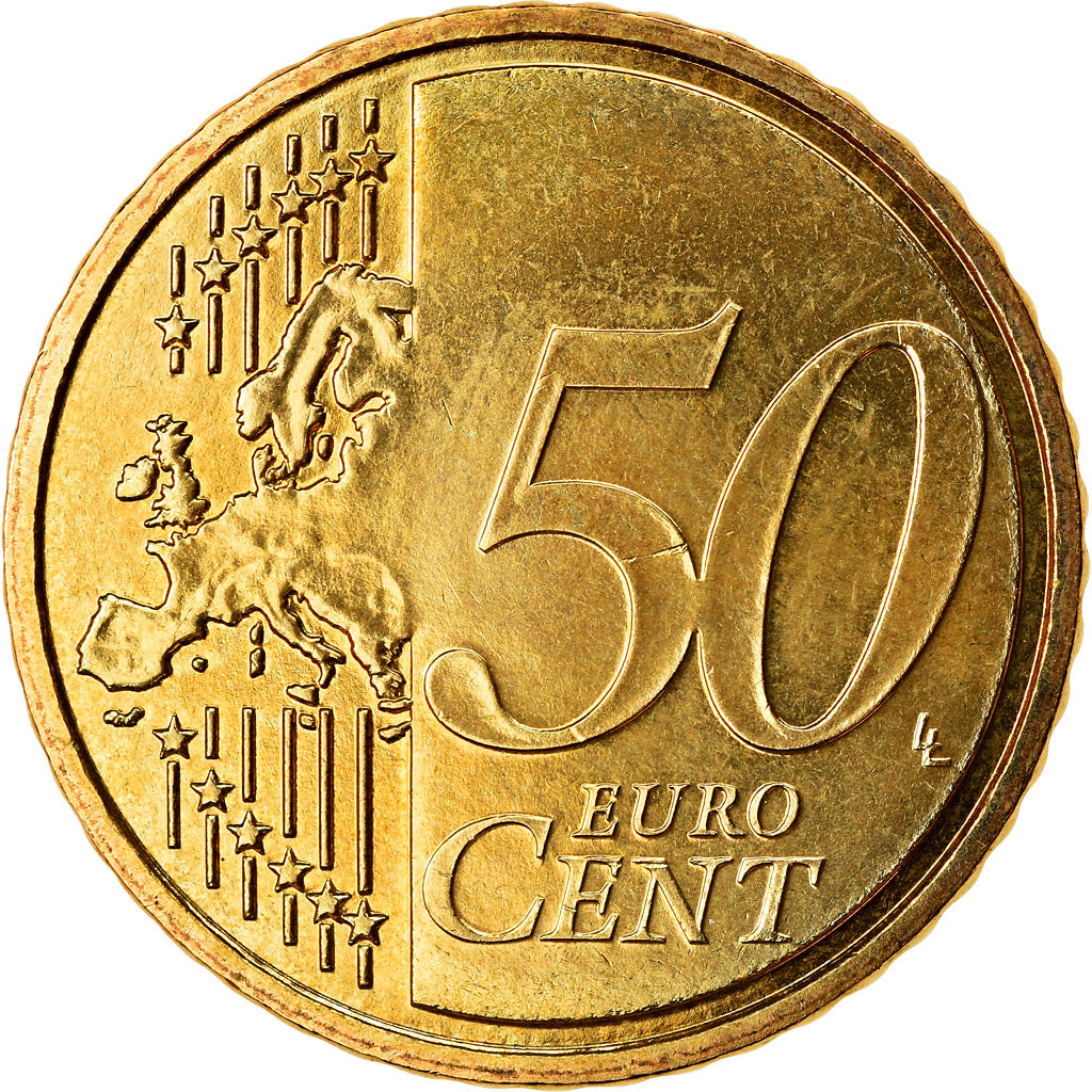 France, 50 Euro Cent, 2007, BU, MS(65-70), Brass, Gadoury:6a., KM:1412