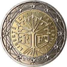 France, 2 Euro, 2007, BU, MS(65-70), Bi-Metallic, Gadoury:8a., KM:1414
