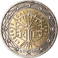 France, 2 Euro, 2007, BU, MS(65-70), Bi-Metallic, Gadoury:8a., KM:1414