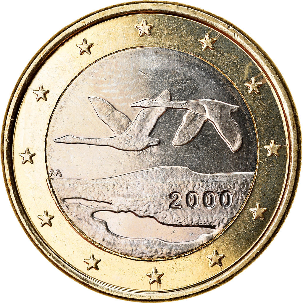 Finland, Euro, 2001, MS(65-70), Bi-Metallic, KM:104