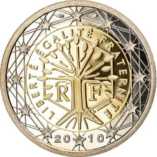 France, 2 Euro, 2010, BE, MS(65-70), Bi-Metallic, KM:1414