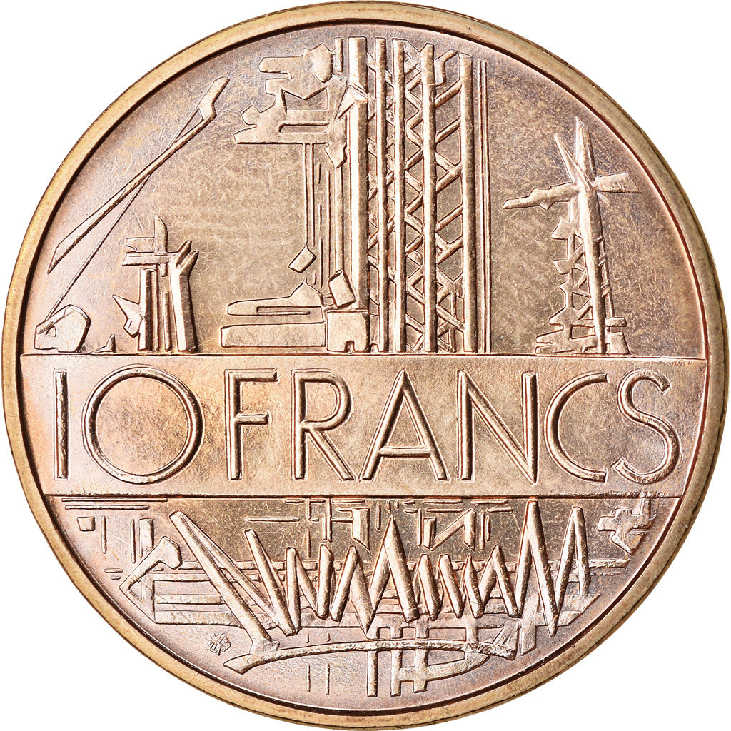 Coin, France, Mathieu, 10 Francs, 1976, Paris, Tranche B, MS(65-70)