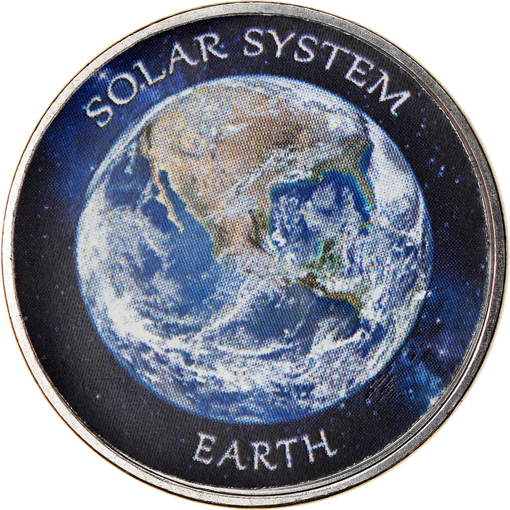 Coin, Azad Jammu and Kashmir, Rupee, 2019, Système solaire - Terre, MS(65-70)