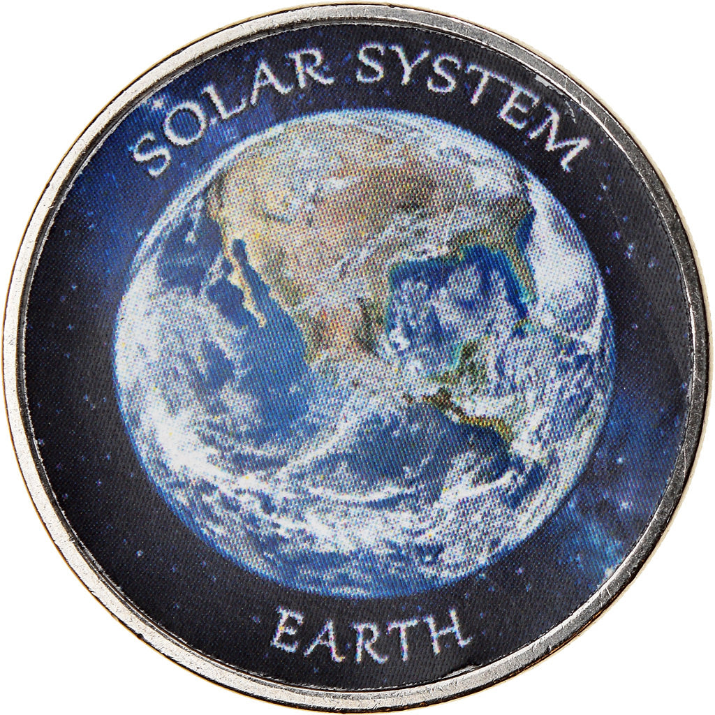 Coin, Azad Jammu and Kashmir, Rupee, 2019, Système solaire - Terre, MS(65-70)