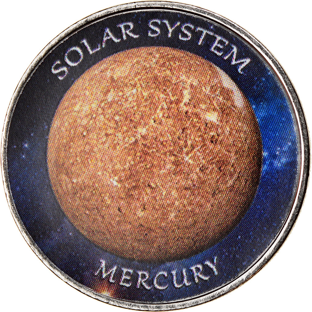 Coin, Azad Jammu and Kashmir, Rupee, 2019, Système solaire - Mercure