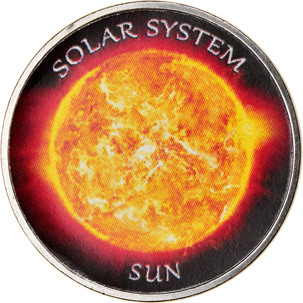 Coin, Azad Jammu and Kashmir, Rupee, 2019, Système solaire - Soleil, MS(65-70)