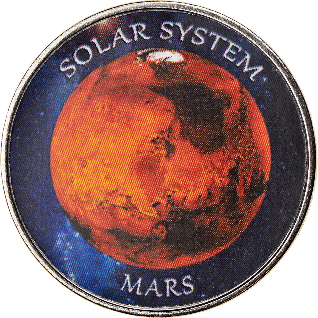 Coin, Azad Jammu and Kashmir, Rupee, 2019, Système solaire - Mars, MS(65-70)