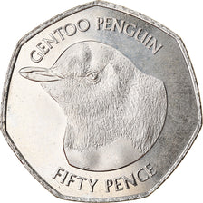 Monnaie, Falkland Islands, 50 Pence, 2018, Pingouins - Manchot Papou, FDC