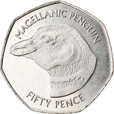 Monnaie, Falkland Islands, 50 Pence, 2018, Pingouins - Manchot de Magellan, FDC