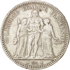 Coin, France, Hercule, 5 Francs, 1873, Bordeaux, EF(40-45), Silver, KM:820.2