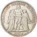 France, Hercule, 5 Francs, 1877, Paris, EF(40-45), Silver, KM:820.1,Gadoury 745a