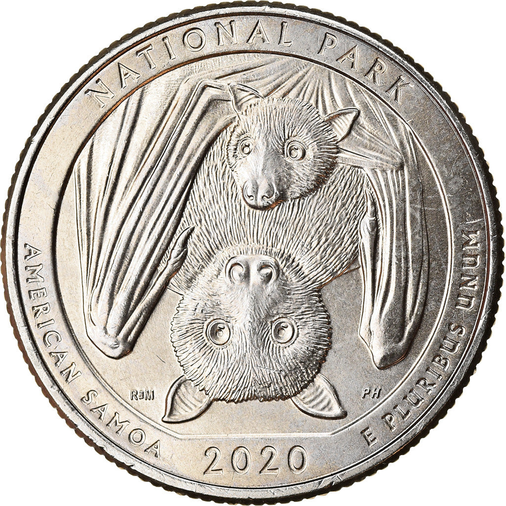 Coin, United States, Quarter, 2020, Philadelphia, American Samoa National Park