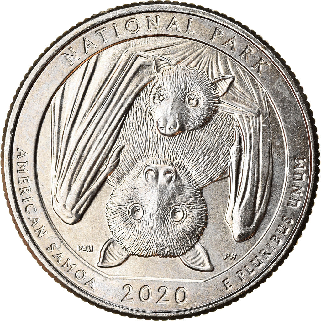 Monnaie, États-Unis, Quarter, 2020, Philadelphie, American Samoa National Park