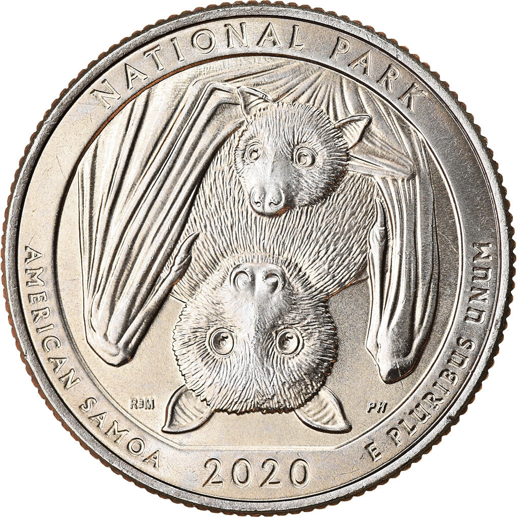 Coin, United States, Quarter, 2020, Denver, American Samoa National Park