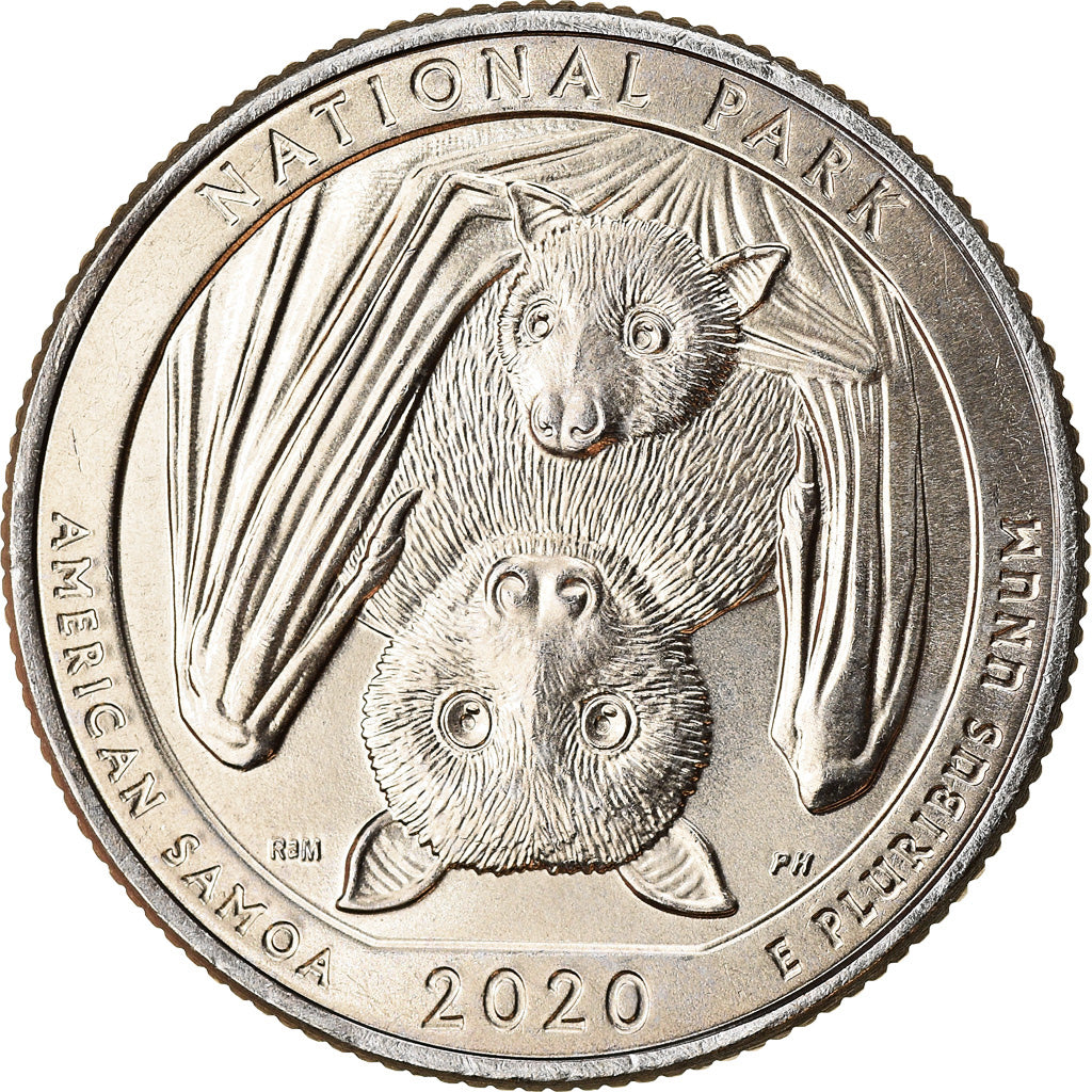 Coin, United States, Quarter, 2020, Denver, American Samoa National Park
