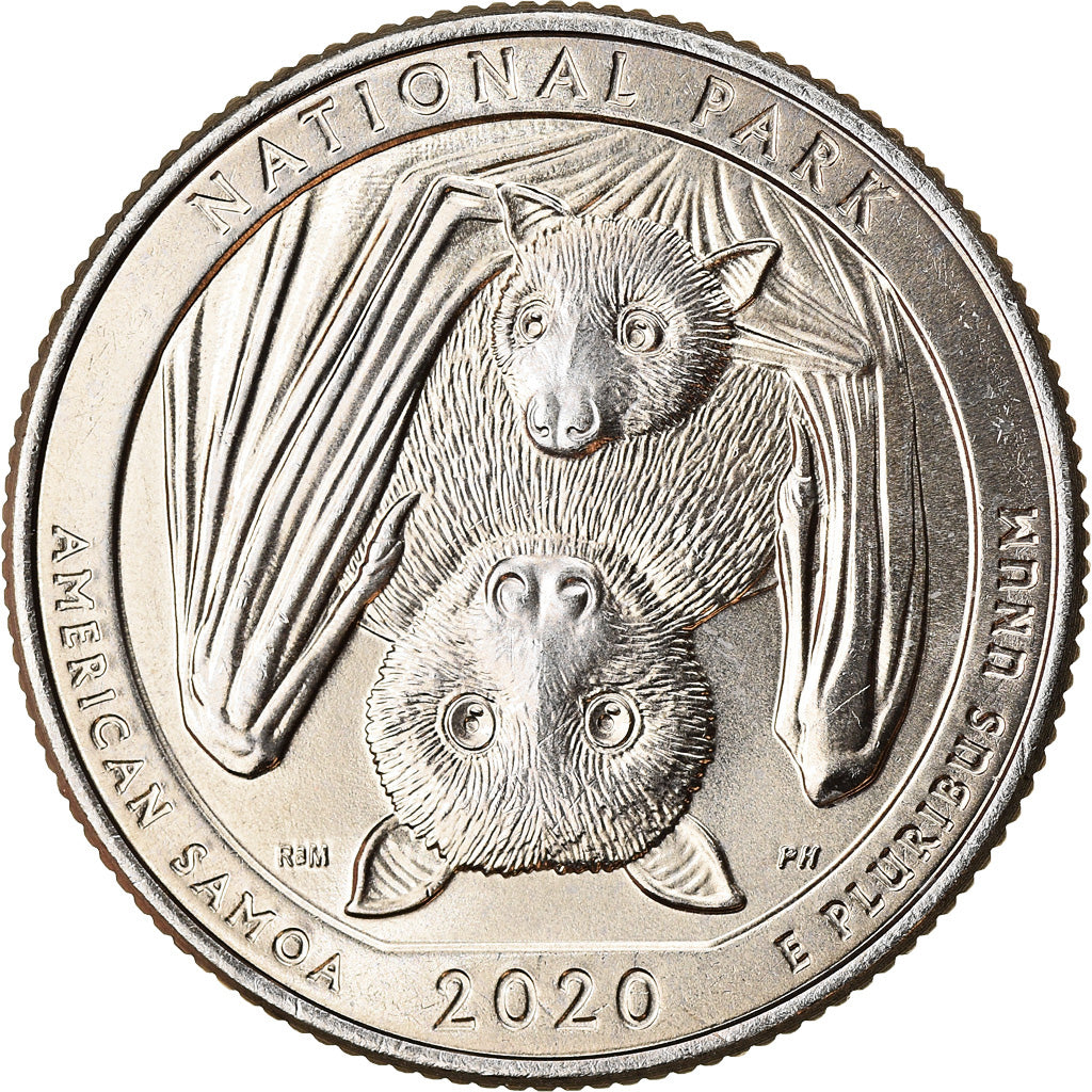 Coin, United States, Quarter, 2020, Denver, American Samoa National Park