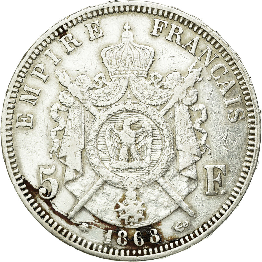 Münze, Frankreich, Napoleon III, Napoléon III, 5 Francs, 1868, Paris, S+