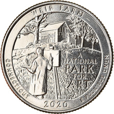 Coin, United States, Quarter, 2020, Denver, Weir farm - Connecticut, MS(63)
