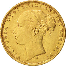 Australia, Victoria, Sovereign, 1881, Melbourne, EF(40-45), Gold, KM:7