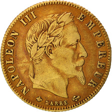 France, Napoleon III, 5 Francs, 1868, Paris, TTB, Or, KM:803.1, Gadoury 1002