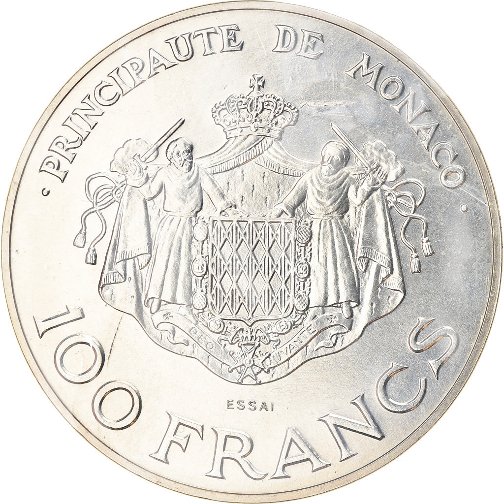 Monnaie, Monaco, Rainier III, 100 Francs, 1982, Paris, ESSAI, FDC, Argent