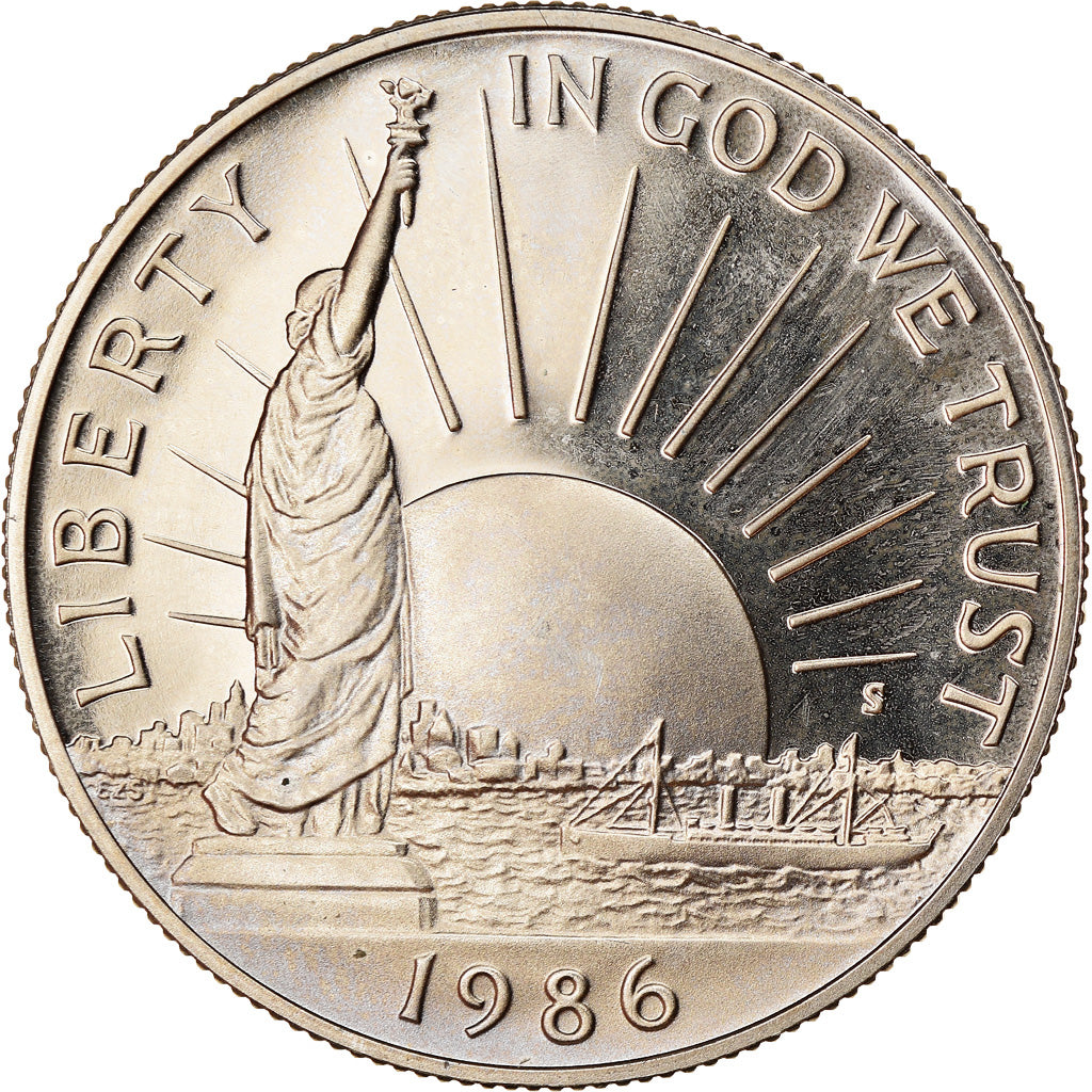 Coin, United States, Half Dollar, 1986, U.S. Mint, San Francisco, Proof, MS(63)