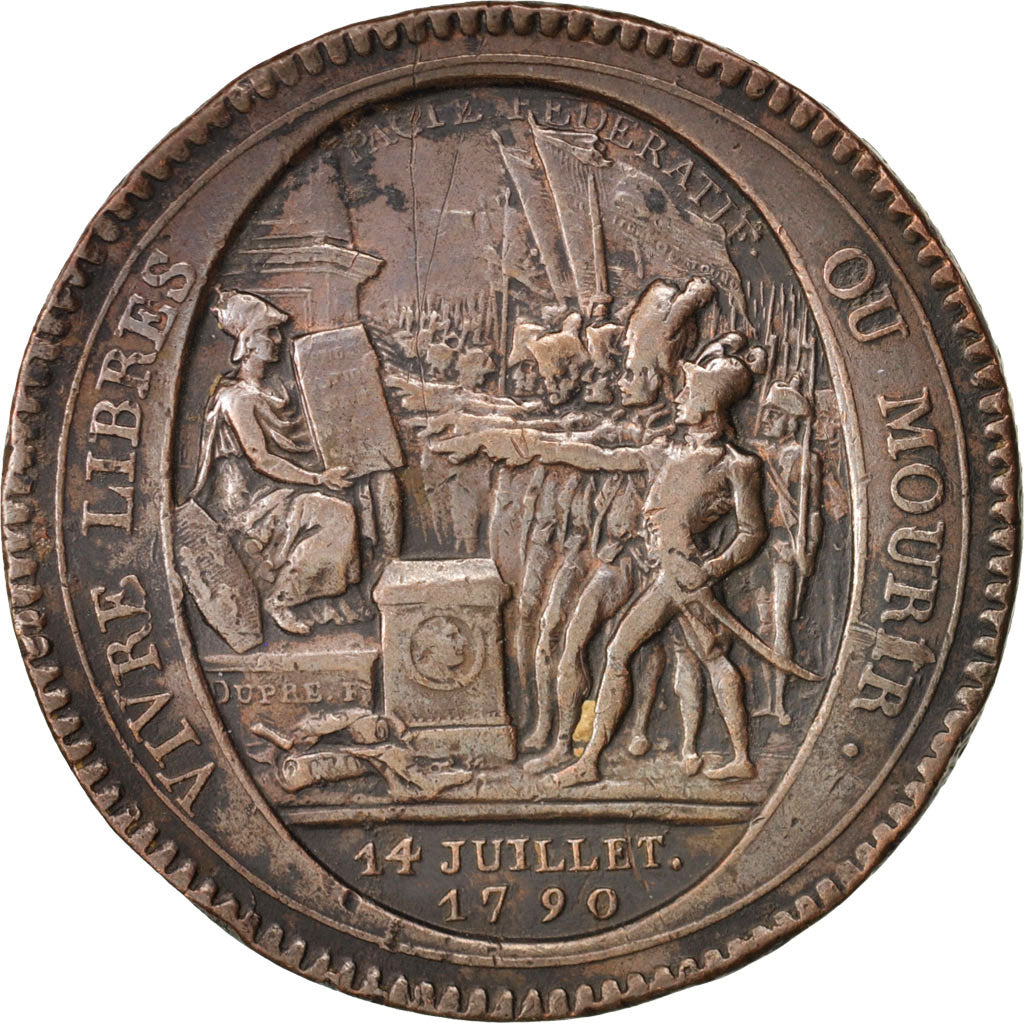 France, 5 Sols, 1792, Birmingham, VF(30-35), Bronze, KM:Tn31, Brandon:223B
