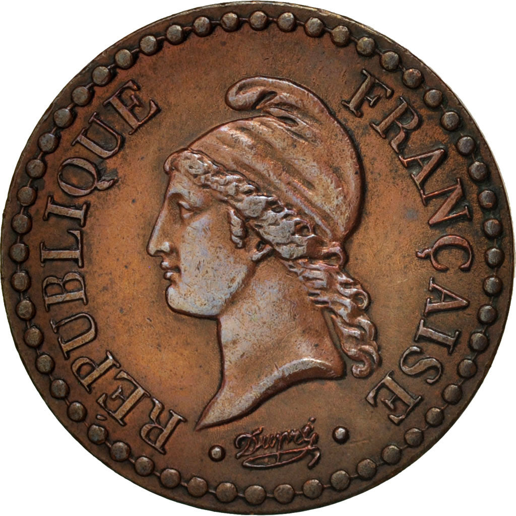 France, Dupré, Centime, 1849, Paris, AU(55-58), Bronze, KM:754, Gadoury:84