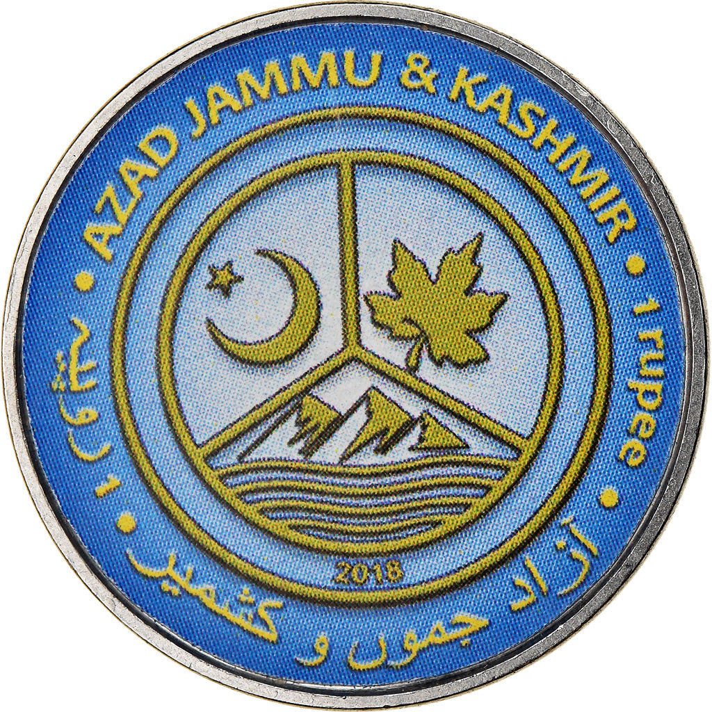 Coin, Azad Jammu and Kashmir, Rupee, 2018, Continents - Antarctique, MS(65-70)