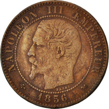 France, Napoleon III, 5 Centimes, 1856, Rouen, VF(30-35), KM 777.2, Gadoury 103