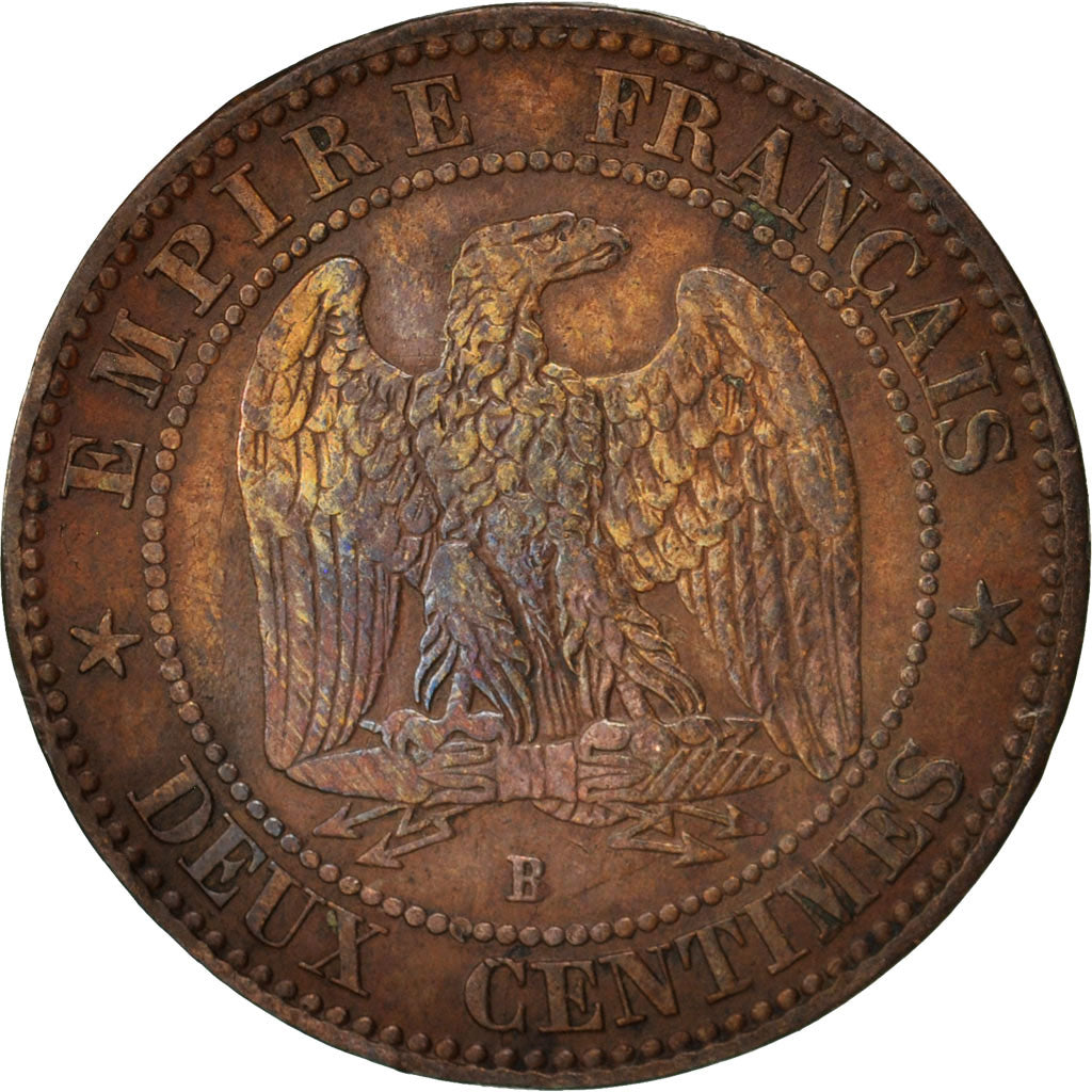 France, Napoleon III, 5 Centimes, 1856, Rouen, VF(30-35), KM 777.2, Gadoury 103