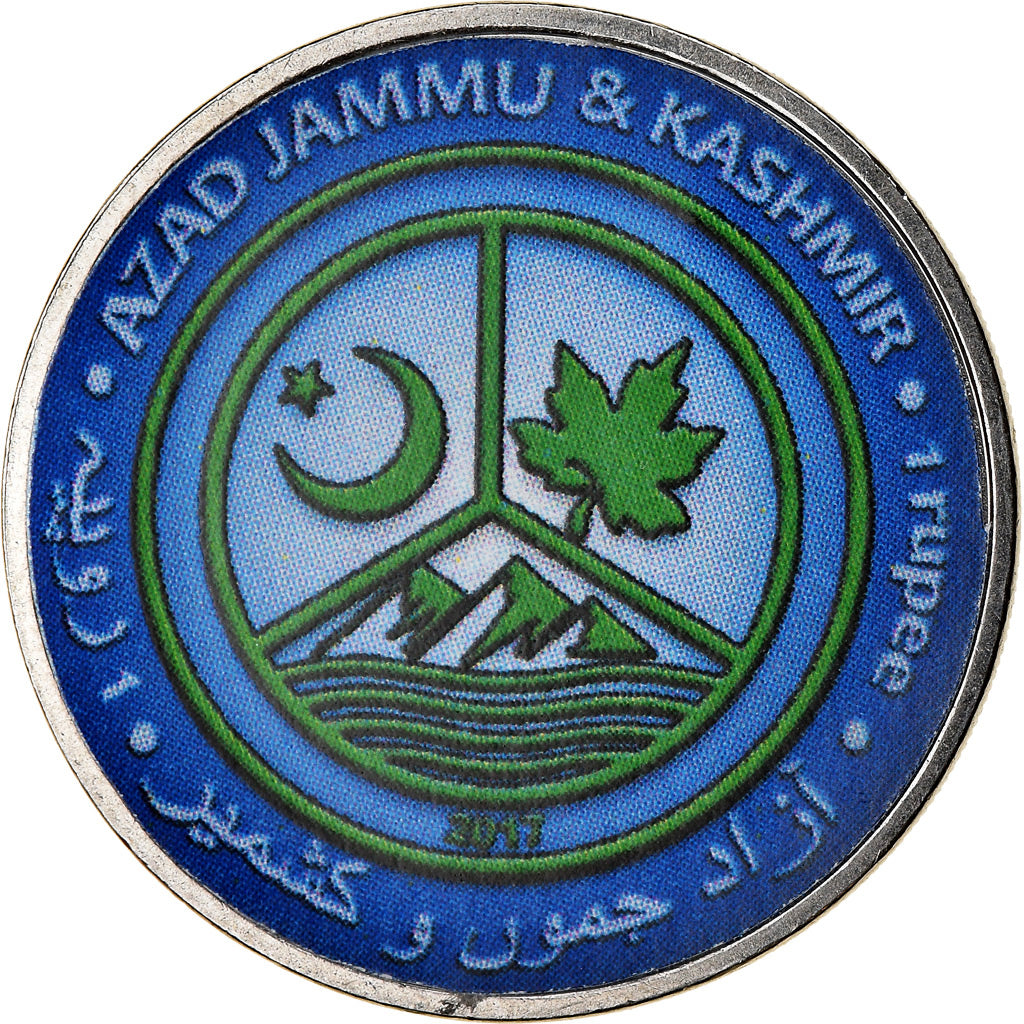 Coin, Azad Jammu and Kashmir, Rupee, 2017, Continents - Antarctique, MS(65-70)