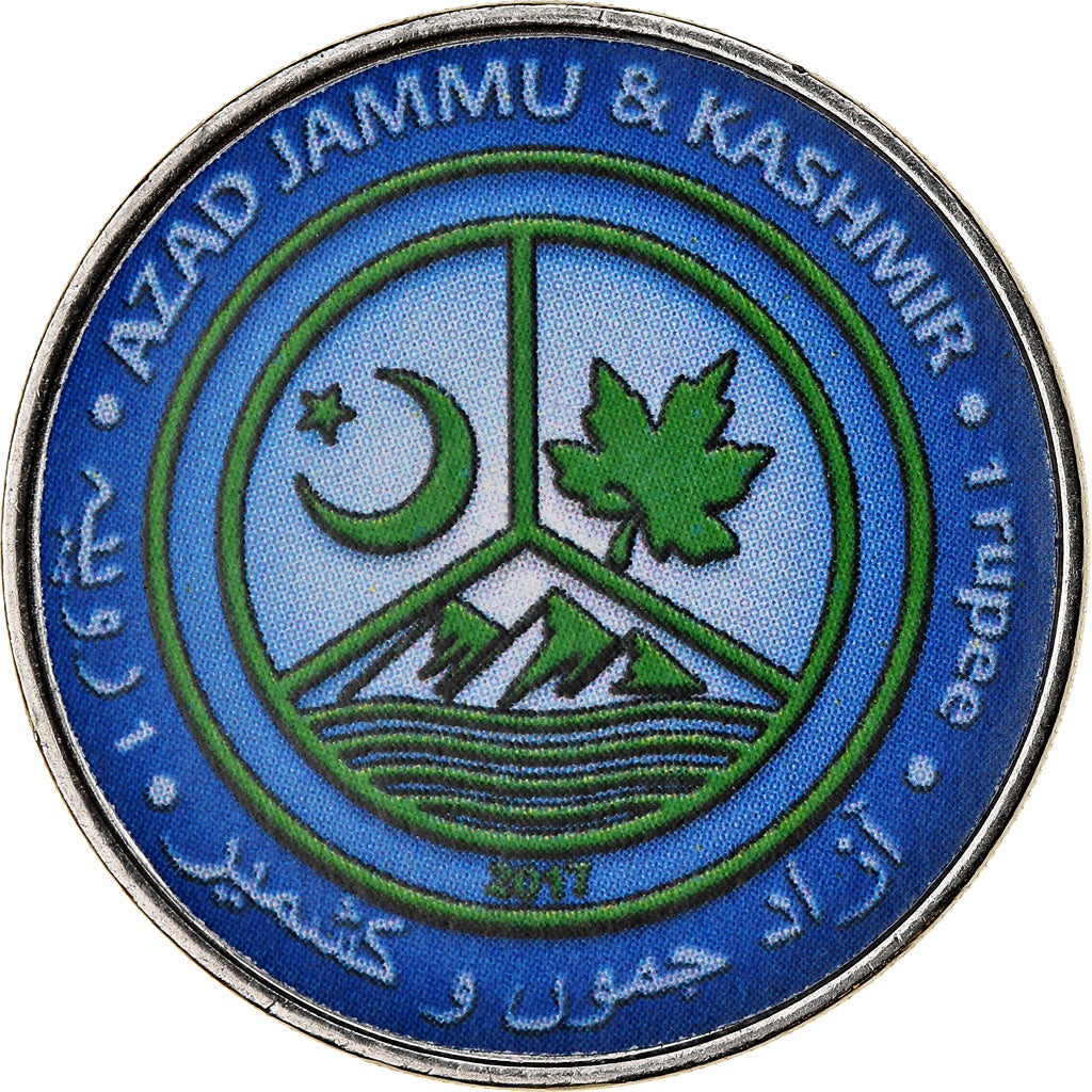 Coin, Azad Jammu and Kashmir, Rupee, 2017, Continents - Antarctique, MS(65-70)