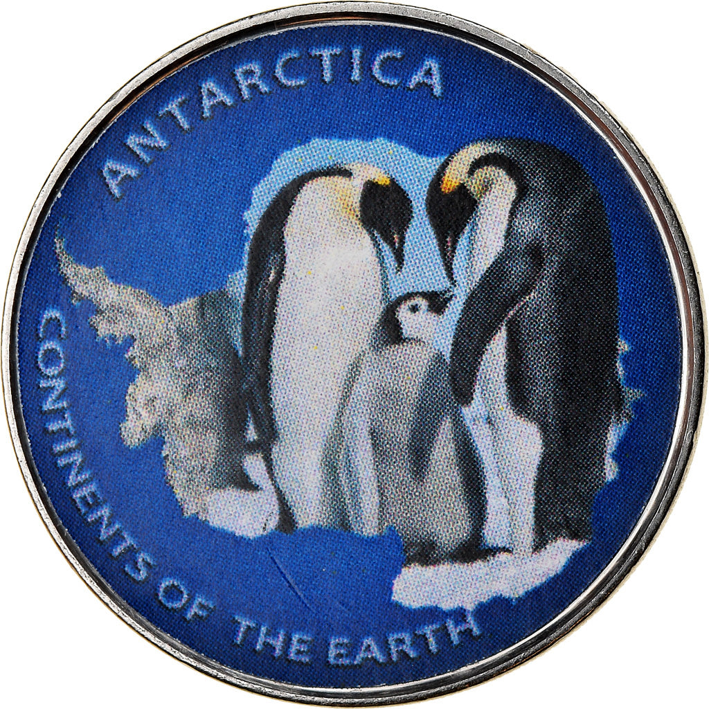 Coin, Azad Jammu and Kashmir, Rupee, 2017, Continents - Antarctique, MS(65-70)