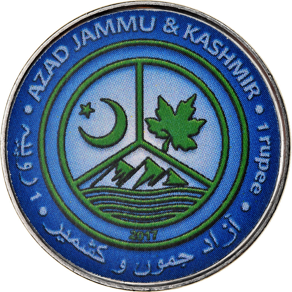 Coin, Azad Jammu and Kashmir, Rupee, 2017, Continents - Antarctique, MS(65-70)